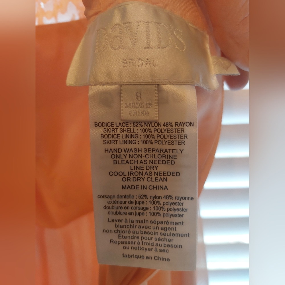 Peach Bellini bridesmaid dress - Picture 3 of 3